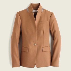 J. Crew Regent Blazer Jacket in Warm Caramel Wool Women’s Size 4